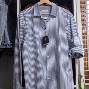 Massimo Dutti Striped Button-Down Shirt